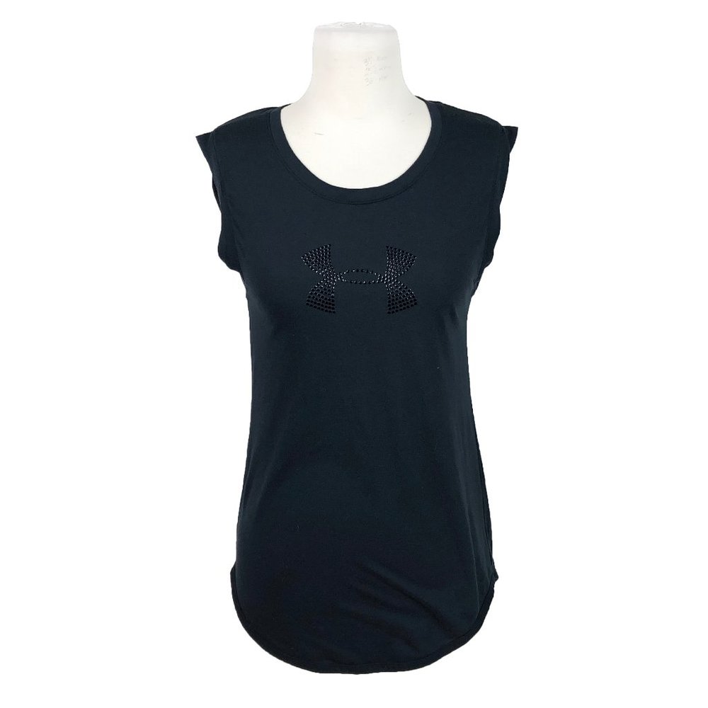 Under Armour XS Studded Logo Graphic Tank Black